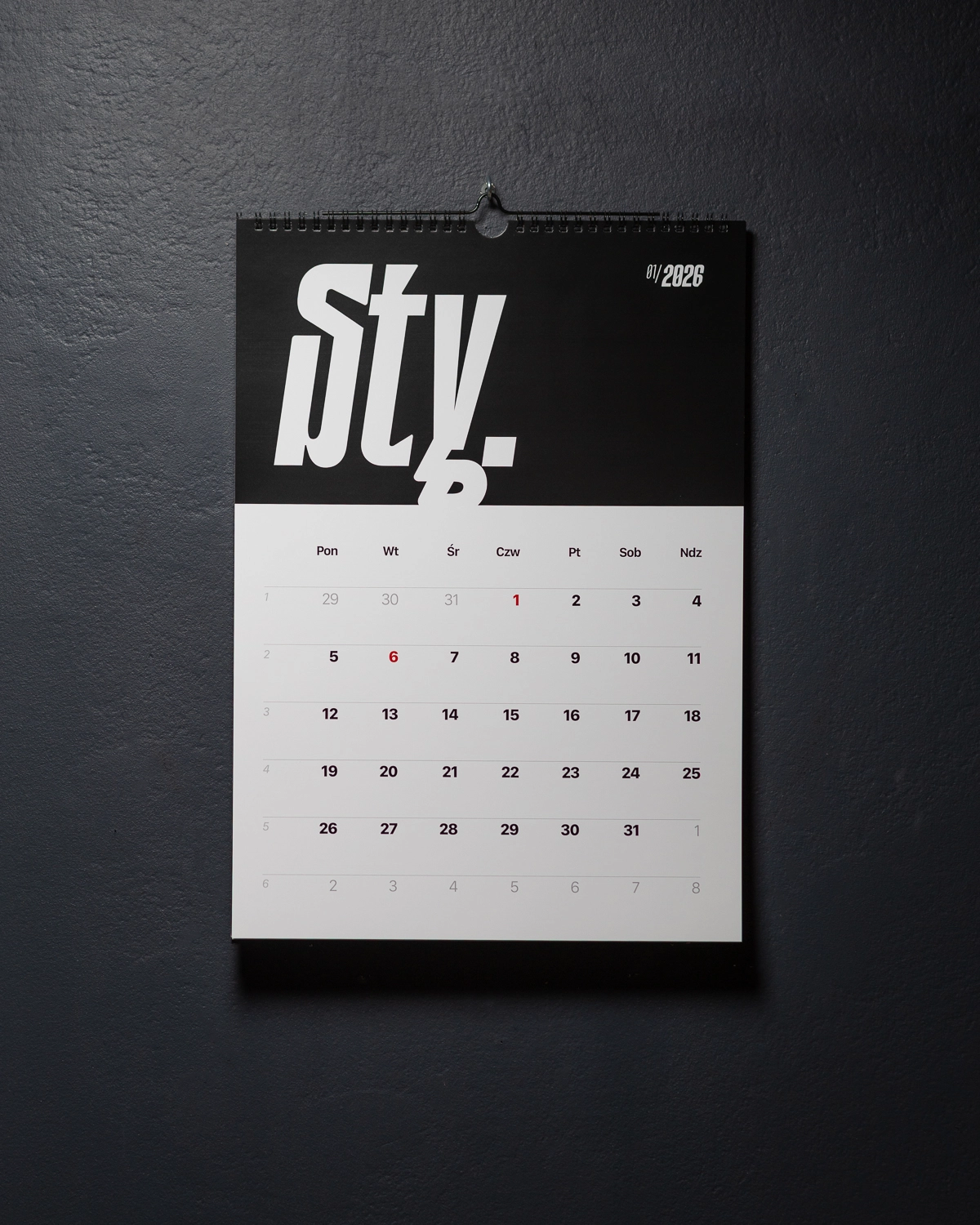 Kalendarz minimalistyczny